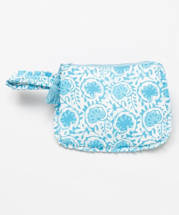 Block Print Artisan Pouch by AMINA - Ametsuchi