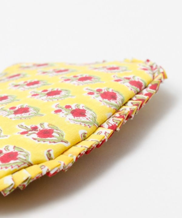 Block Print Artisan Pouch by AMINA - Ametsuchi
