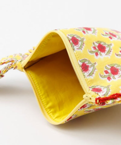 Block Print Artisan Pouch by AMINA - Ametsuchi