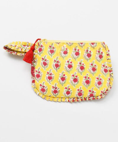 Block Print Artisan Pouch by AMINA - Ametsuchi