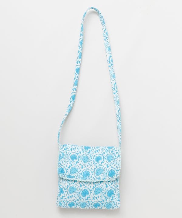 Block Print Shoulder Bag by AMINA - Ametsuchi