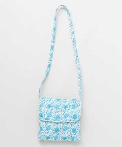 Block Print Shoulder Bag by AMINA - Ametsuchi