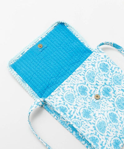 Block Print Shoulder Bag by AMINA - Ametsuchi