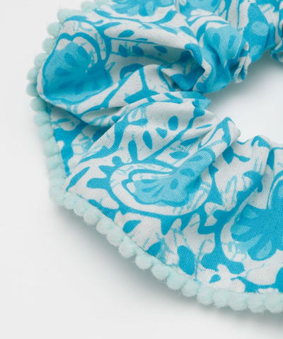 Indian Block Print Scrunchie by AMINA - Ametsuchi