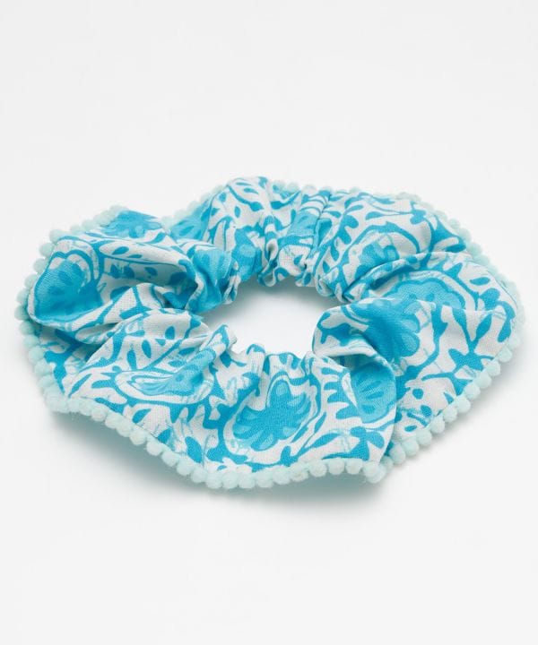Indian Block Print Scrunchie