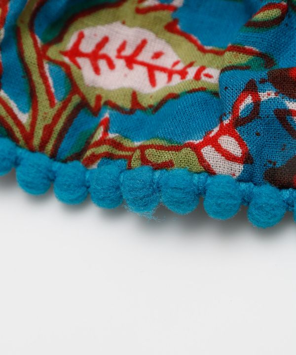 Indian Block Print Scrunchie by AMINA - Ametsuchi