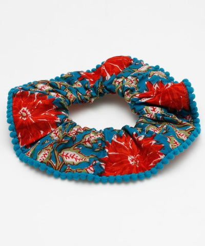 Indian Block Print Scrunchie by AMINA - Ametsuchi
