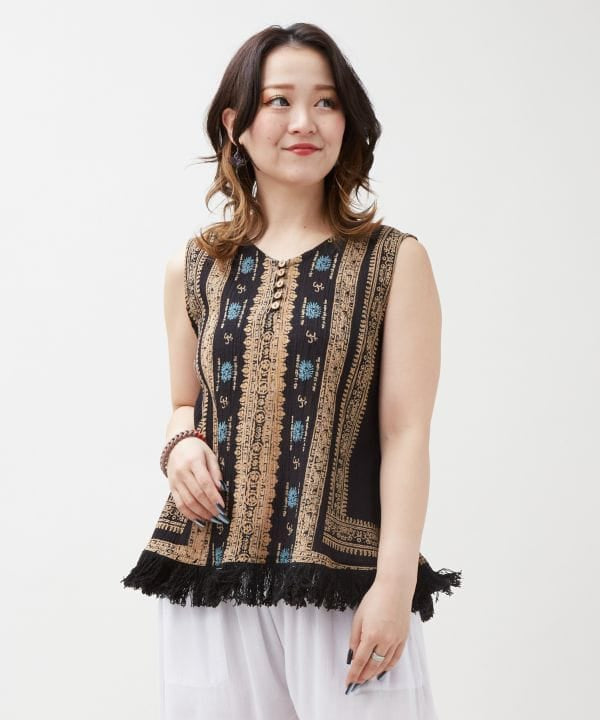 Fringe Indian Cotton Tank