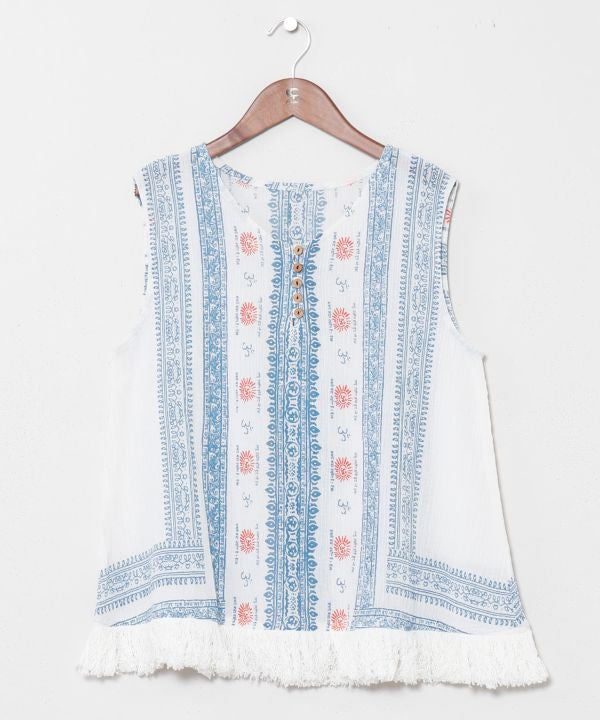 Fringe Indian Cotton Tank
