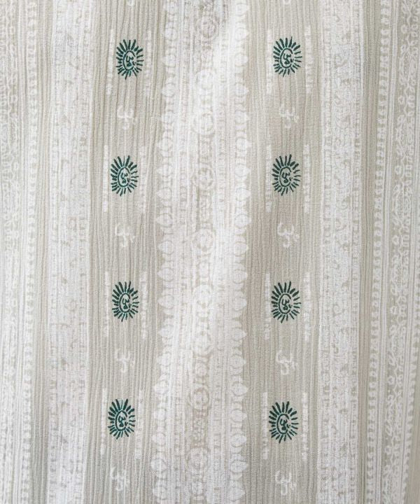 Fringe Crepe Cotton Tank by AMINA - Ametsuchi