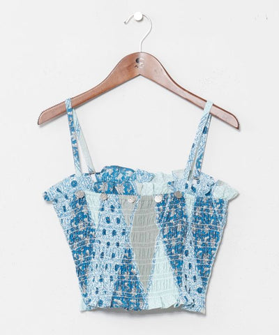 Check Pattern Tube Camisole