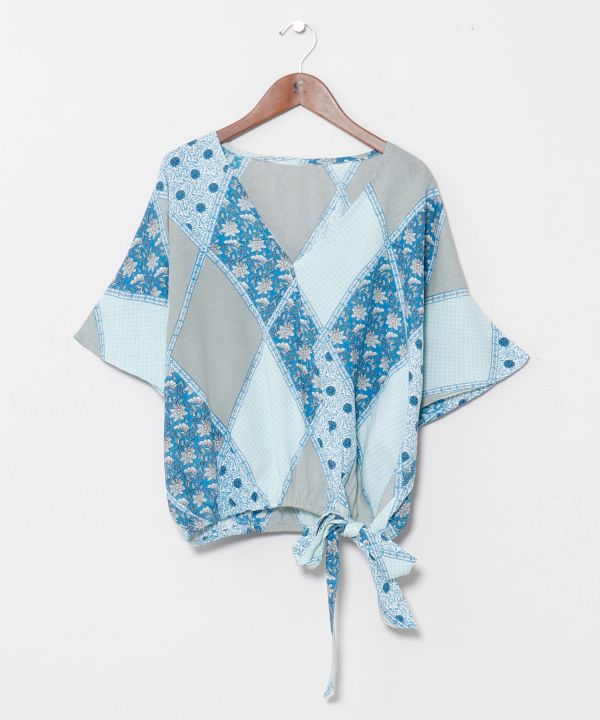 Check Patchwork Lightweight Top