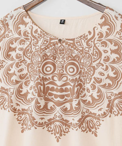 Barong Print Kurta Top