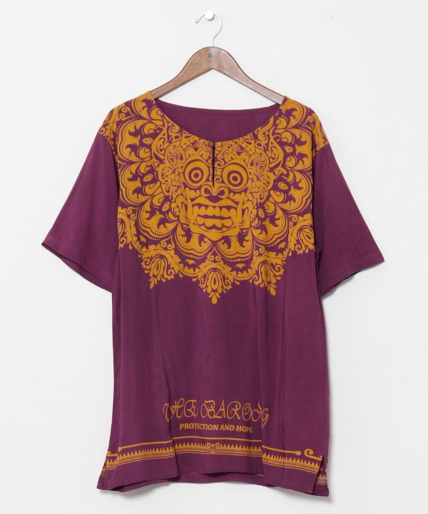 Barong Print Kurta Top by AMINA - Ametsuchi