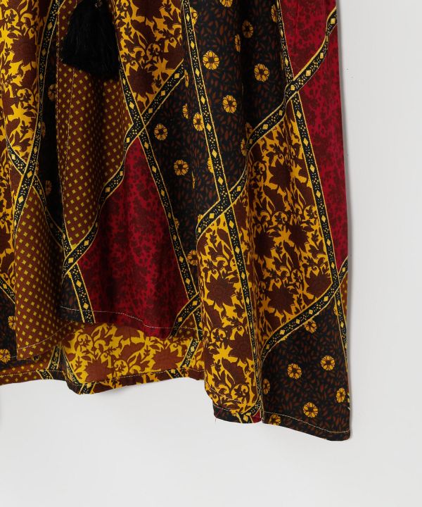 Check Patchwork UV Protection Cardigan by AMINA - Ametsuchi