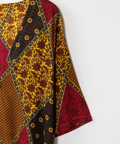 Check Patchwork UV Protection Cardigan by AMINA - Ametsuchi