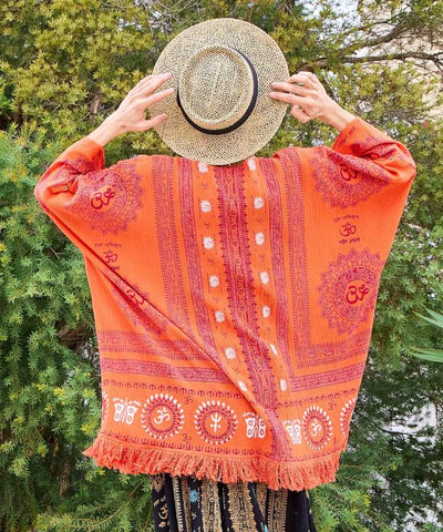 Fringe Oversized Cotton Top by AMINA - Ametsuchi