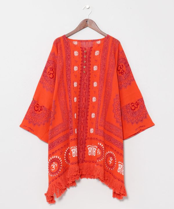 Fringe Oversized Cotton Top by AMINA - Ametsuchi