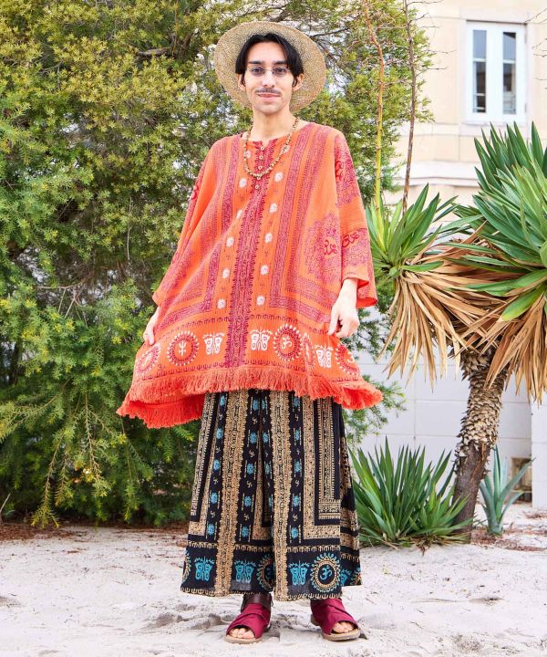 Fringe Oversized Cotton Top by AMINA - Ametsuchi