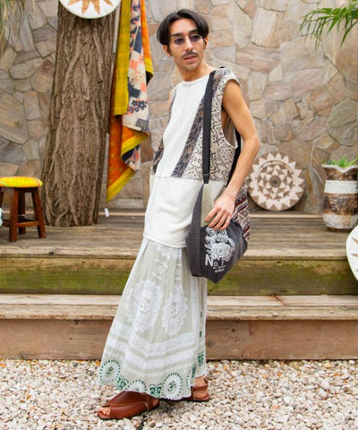 Unisex Indian Cotton Effortless Pants by AMINA - Ametsuchi