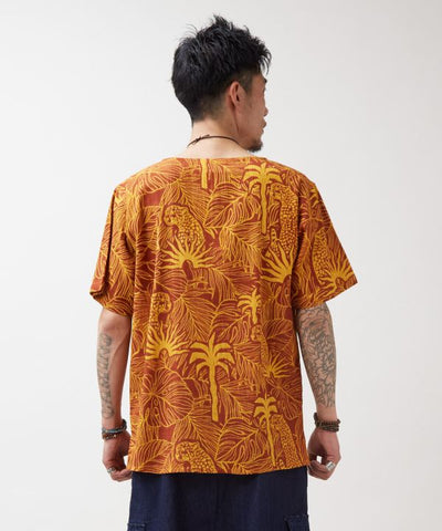 Jungle Animal Camo Top by AMINA - Ametsuchi