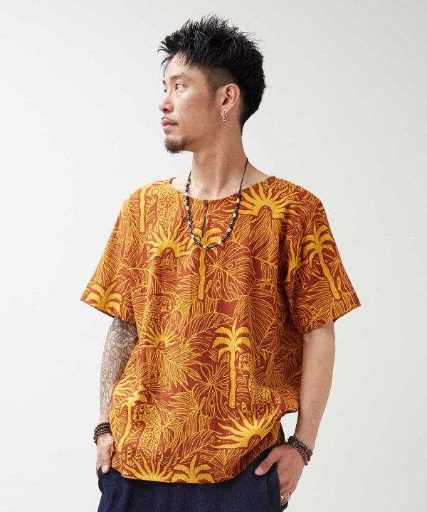 Jungle Animal Camo Top by AMINA - Ametsuchi