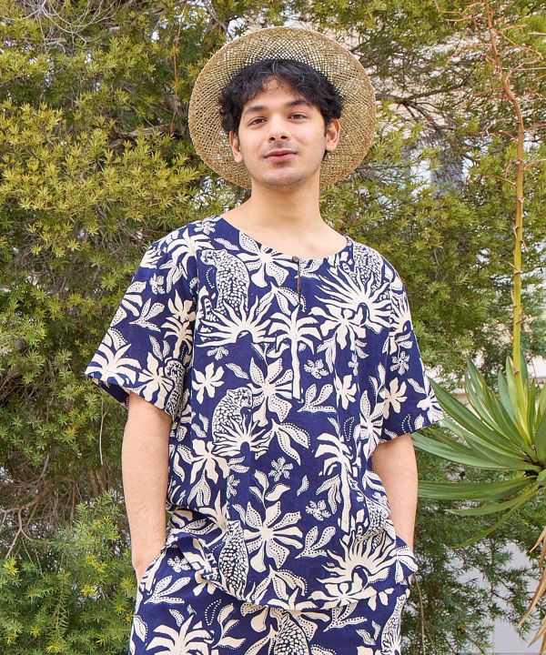 Jungle Animal Camo Top by AMINA - Ametsuchi