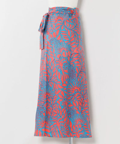 Jungle Animal Wrap Skirt by AMINA - Ametsuchi