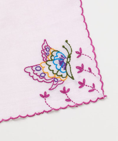 Butterfly Embroidered Cotton Stole