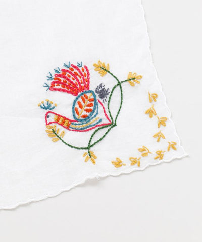Butterfly Embroidered Cotton Stole