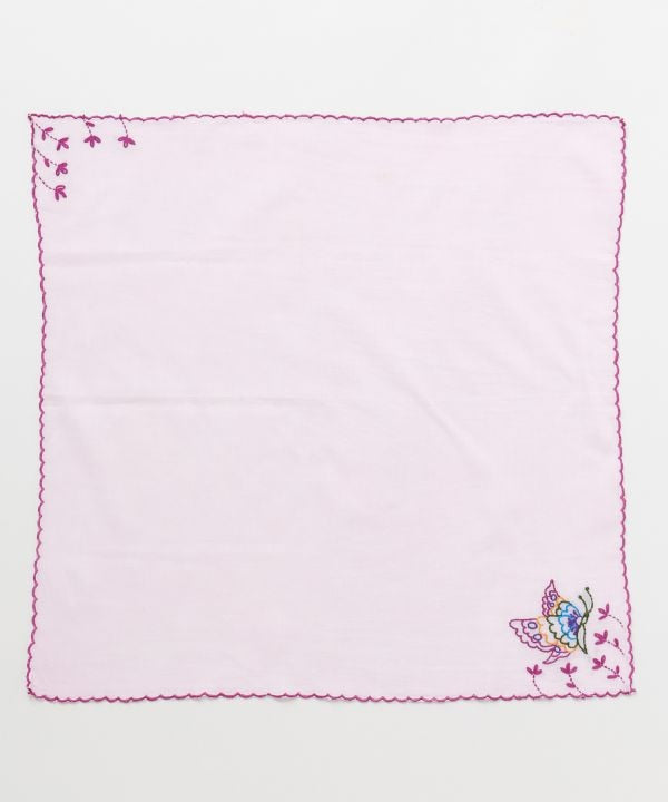 Butterfly Embroidered Cotton Stole