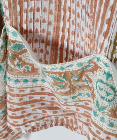 Kota Doria Blockprint Top by AMINA - Ametsuchi