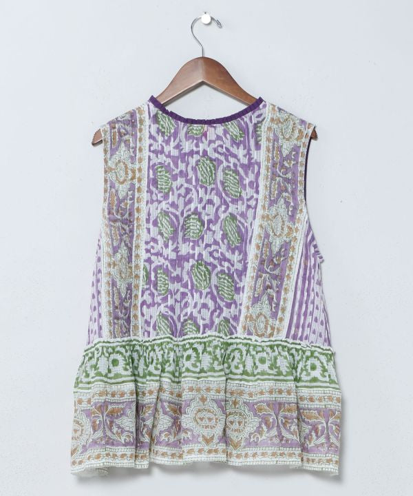 Kota Doria Tunic Top by AMINA - Ametsuchi