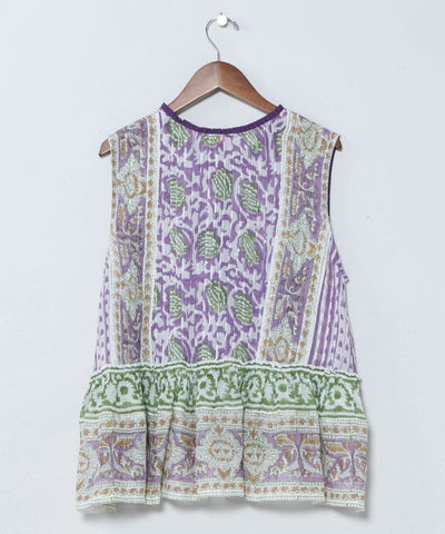 Kota Doria Tunic Top by AMINA - Ametsuchi