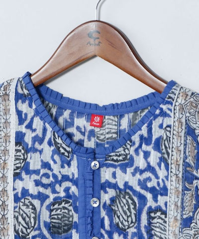 Kota Doria Tunic Top by AMINA - Ametsuchi