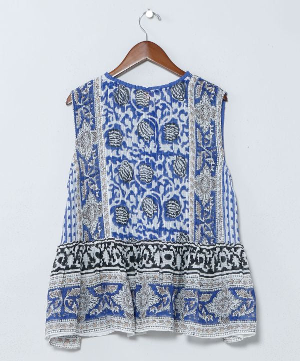Kota Doria Tunic Top by AMINA - Ametsuchi