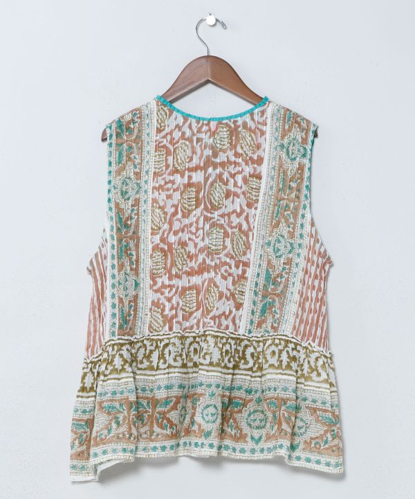 Kota Doria Tunic Top by AMINA - Ametsuchi