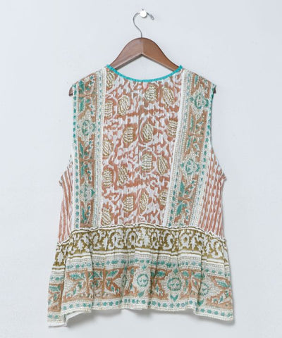 Kota Doria Tunic Top by AMINA - Ametsuchi
