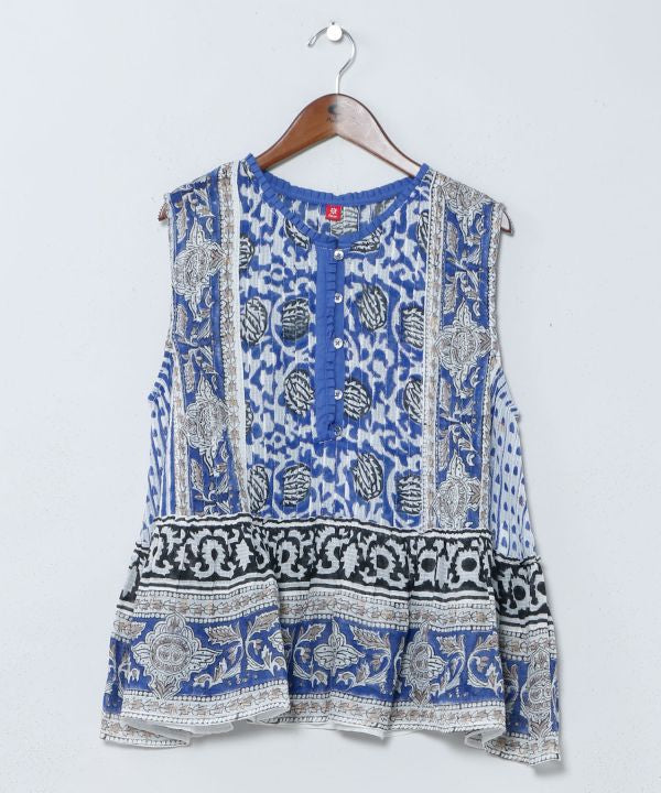 Kota Doria Tunic Top by AMINA - Ametsuchi