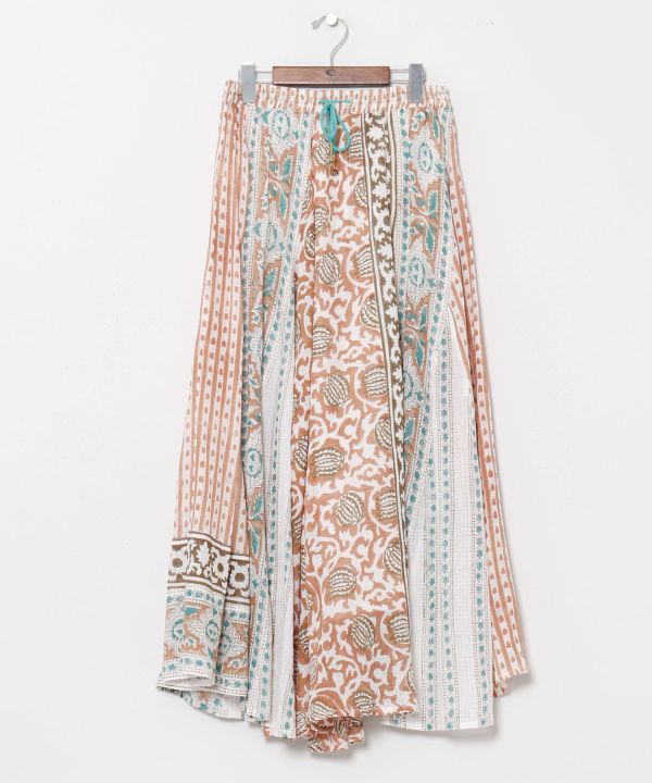 Kota Doria Circular Skirt by AMINA - Ametsuchi