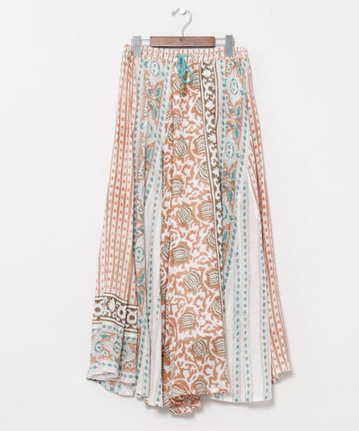 Kota Doria Circular Skirt by AMINA - Ametsuchi