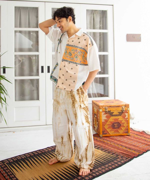 Mirror Embroidered Denim Pants by AMINA - Ametsuchi