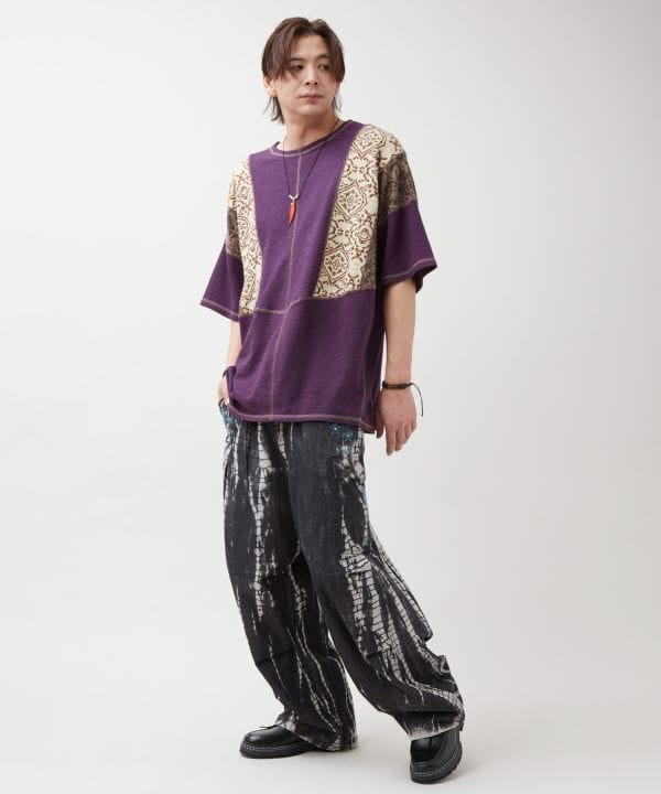 Mirror Embroidered Denim Pants by AMINA - Ametsuchi