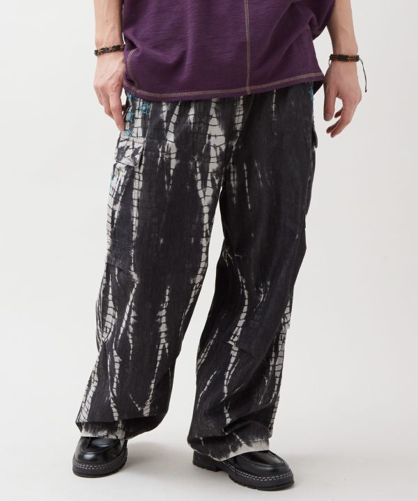 Mirror Embroidered Denim Pants by AMINA - Ametsuchi