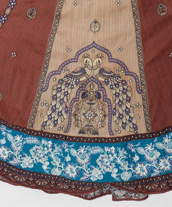 Lehenga Embroidered Cotton Skirt