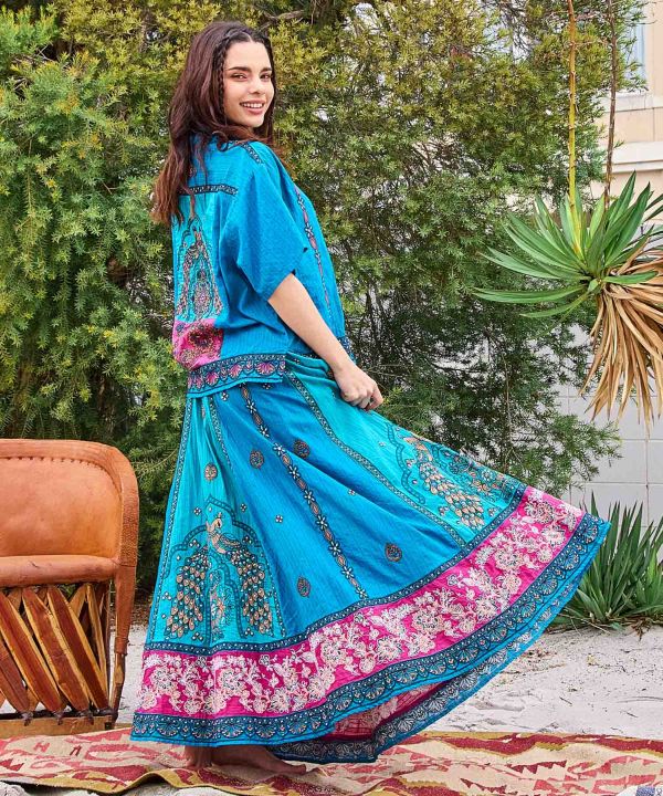 Lehenga Embroidered Cotton Skirt