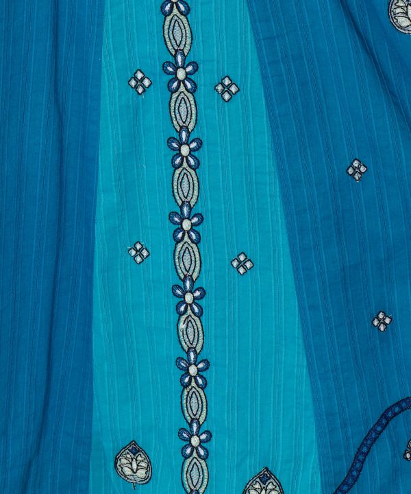 Lehenga Inspired Embroidered Dress by AMINA - Ametsuchi