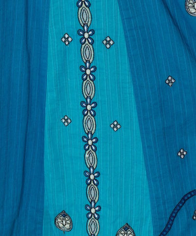 Lehenga Inspired Embroidered Dress by AMINA - Ametsuchi