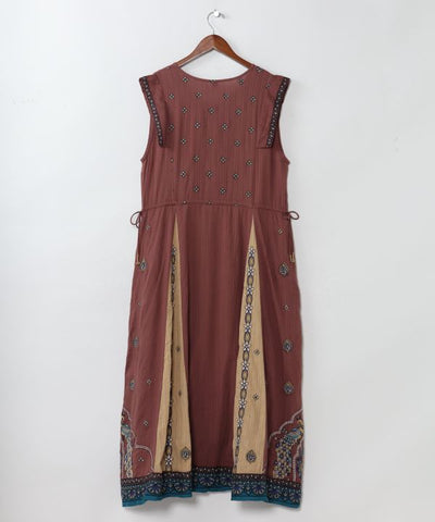 Lehenga Inspired Embroidered Dress by AMINA - Ametsuchi