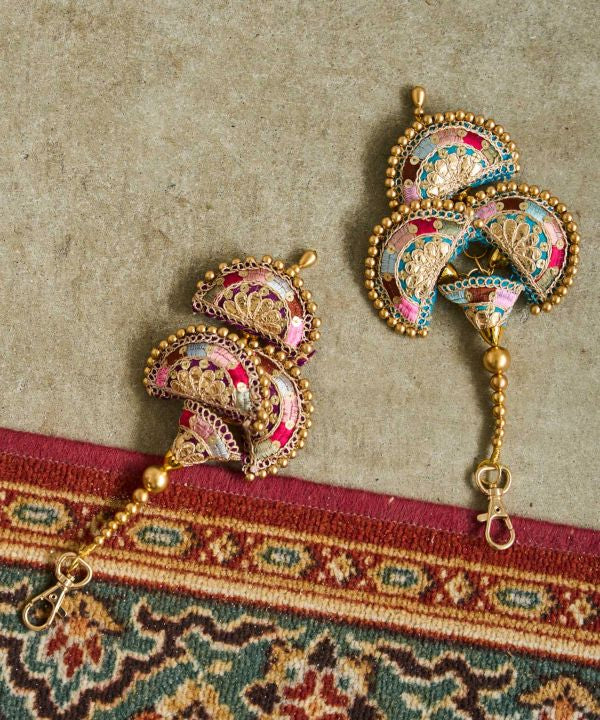 Zardozi Embroidered Charm Accessory by AMINA - Ametsuchi